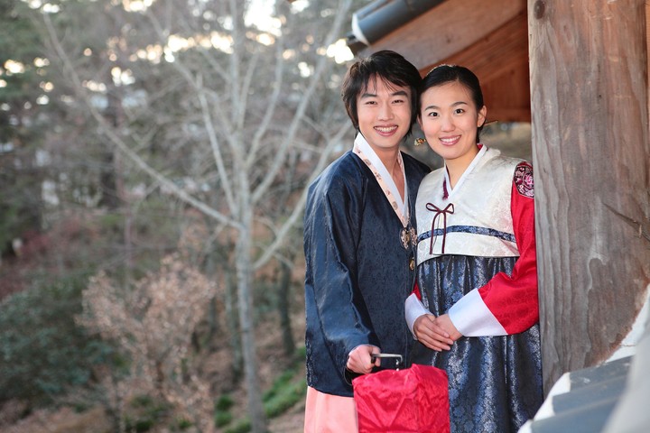 Couple in Korean Dress II