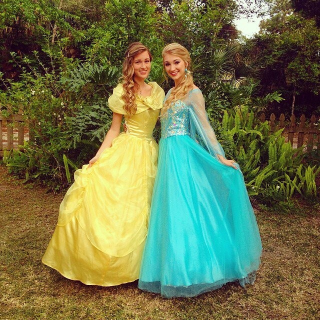 Belle and Queen Elsa