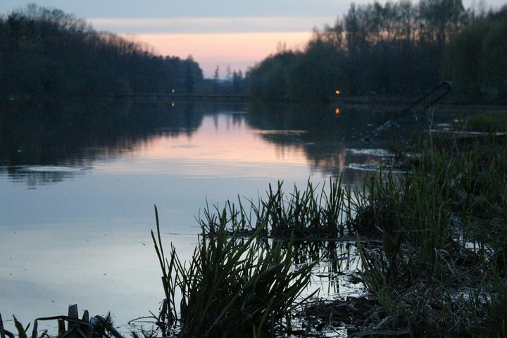 Lake and sunset