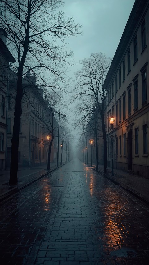 Alley, dusk वॉलपेपर