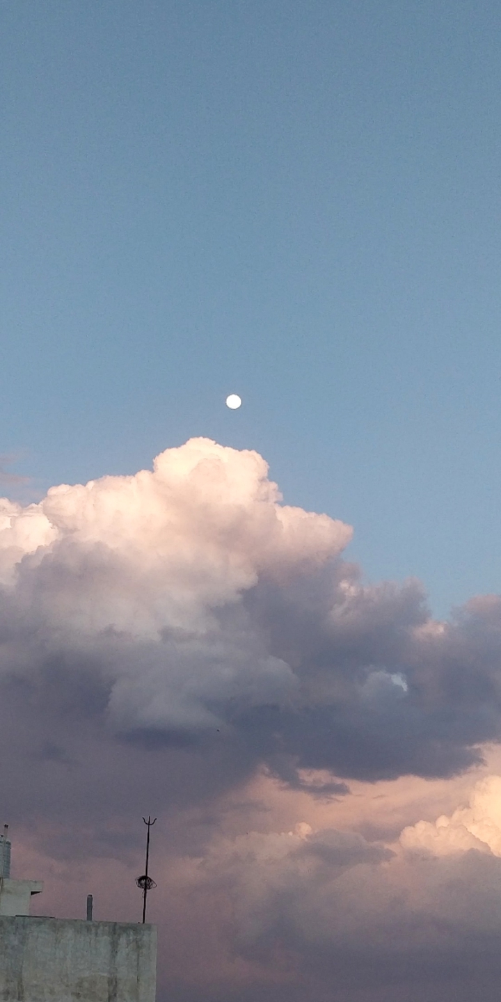 Moon over Clouds