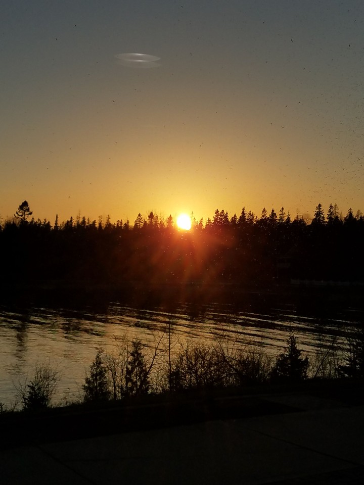 Sunset.