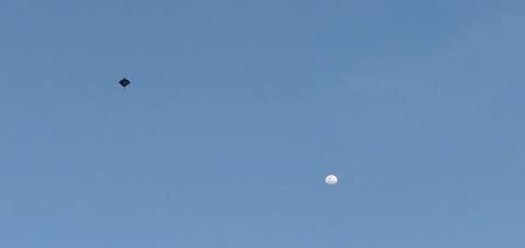 kite and moon