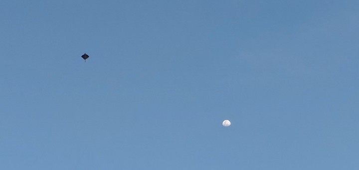 kite and moon