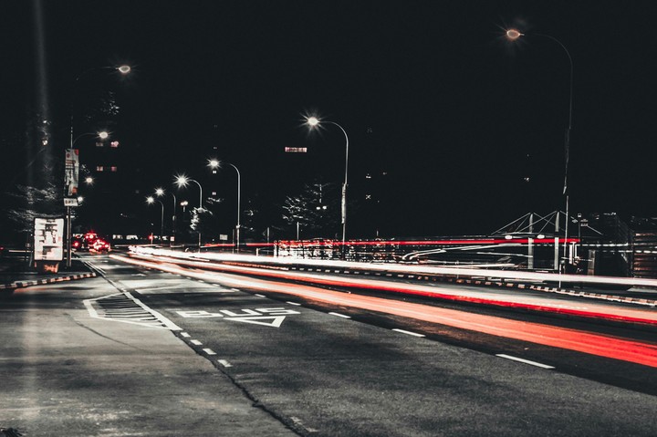 Late night traffic
