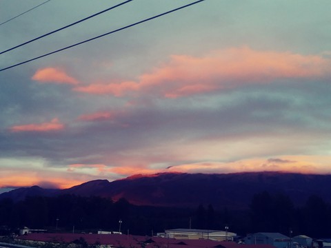 pink skies