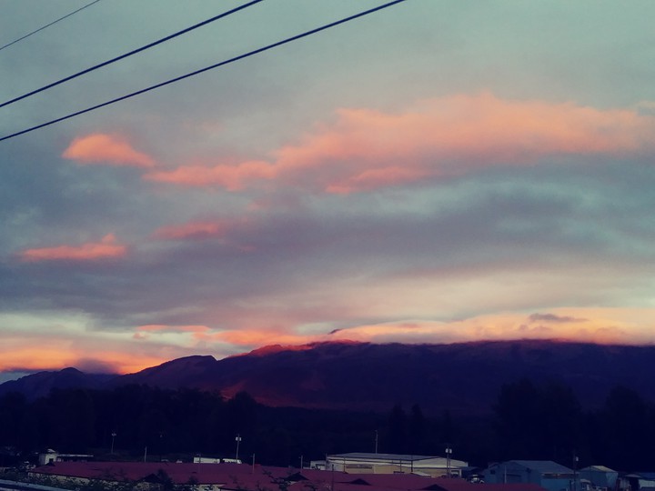 pink skies