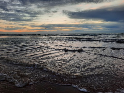 Sunset at sea - North sea, the Netherlands