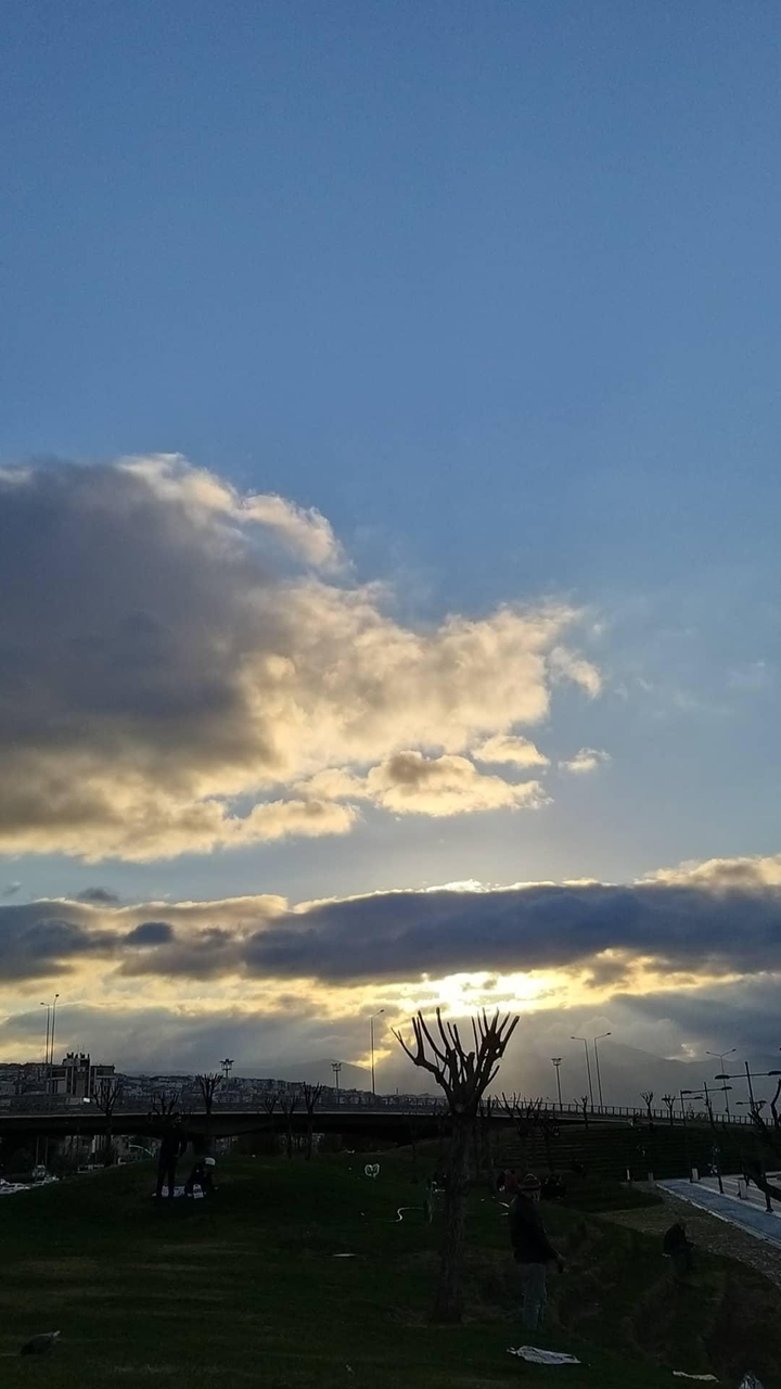 Yellow and Blue Sky