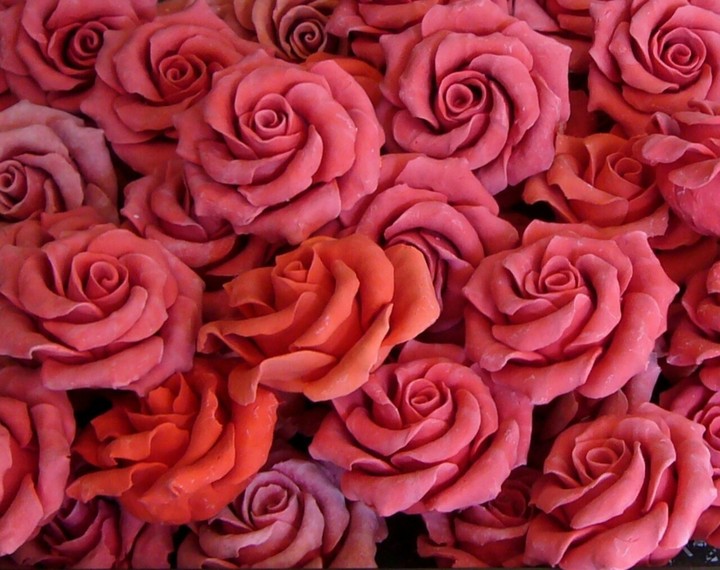 soap in the form of a rose