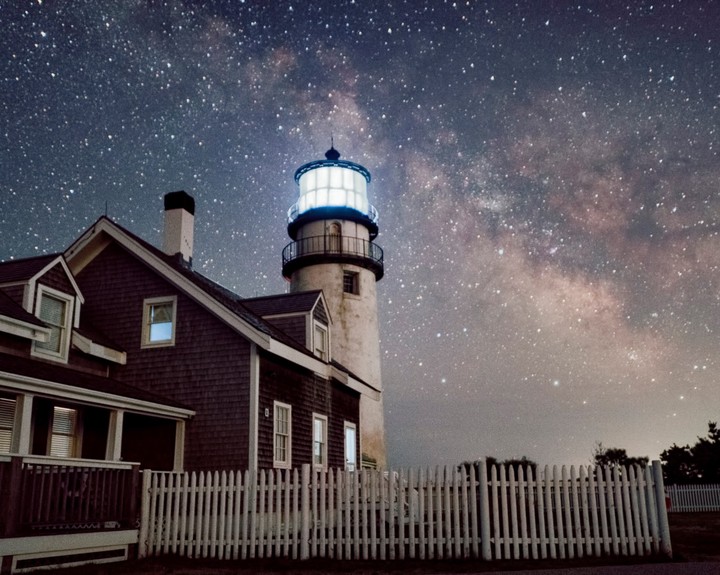 The Milky Way Over Highland Light