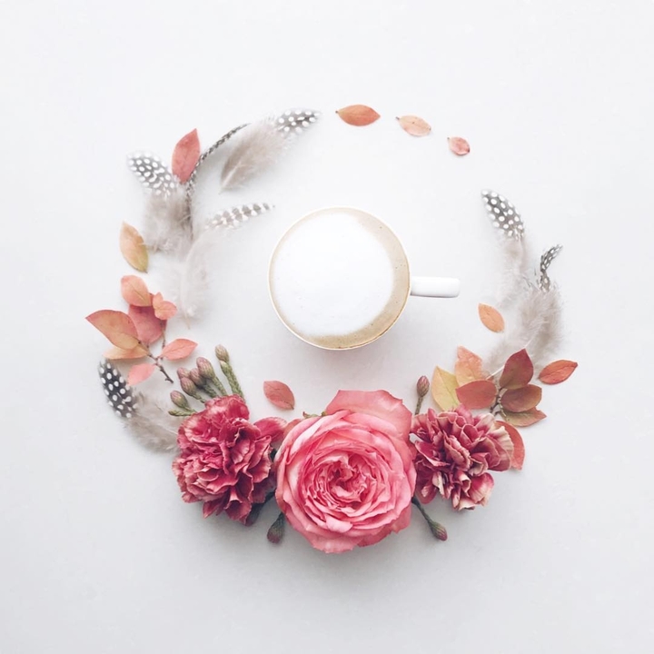 coffee and flowers ❤️