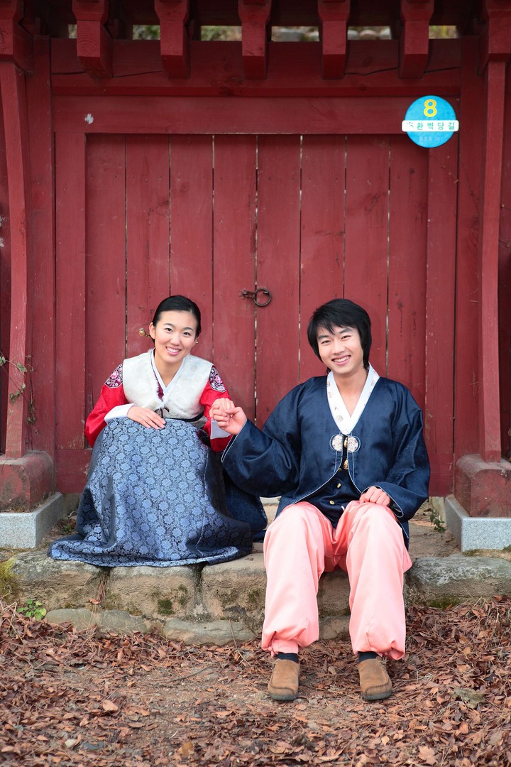 Couple in Korean Dress II