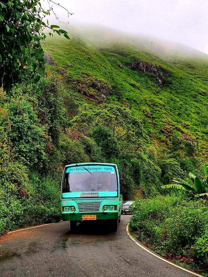 Indian Government Bus Kodaikanal