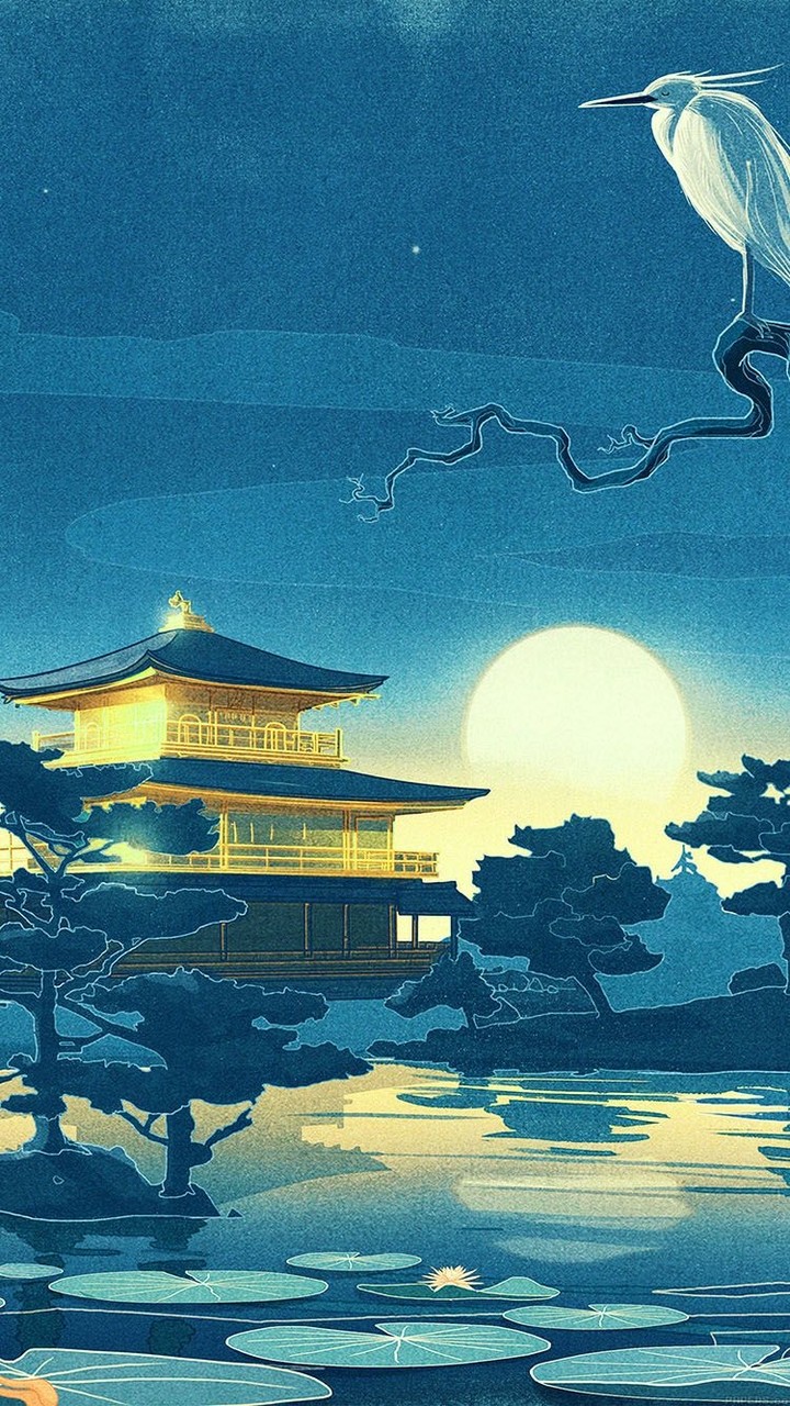 Japanese Scene (Mirror Image)