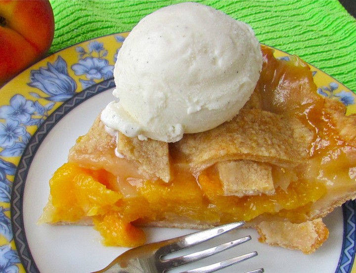 peaches and ice cream...