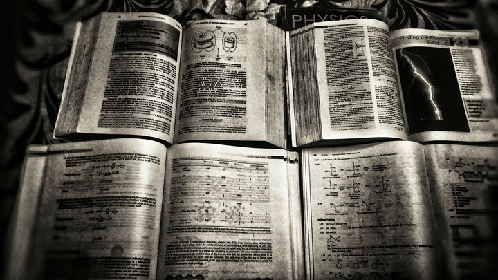 Books of physics and chemistry