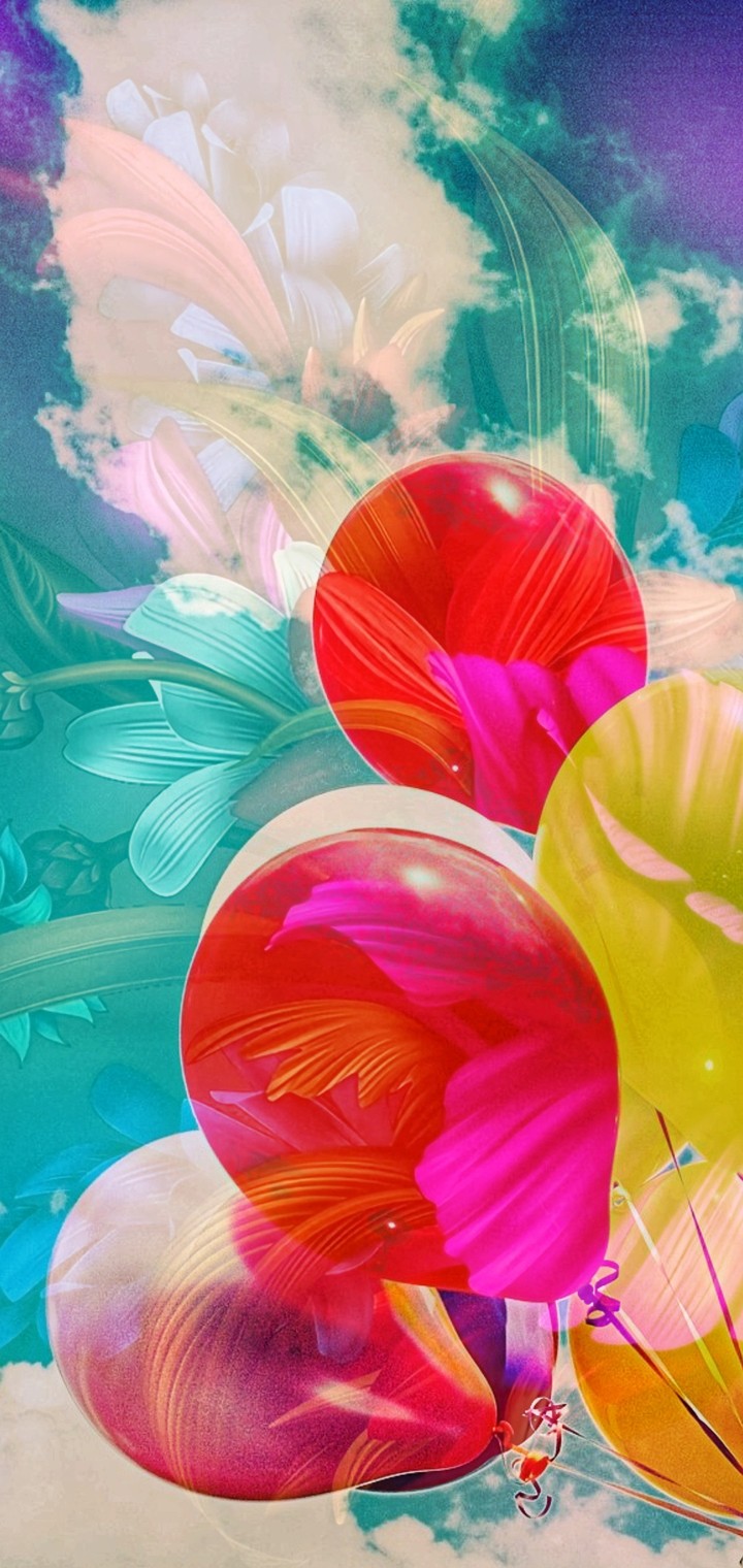 balloon and flower HD wallpapers