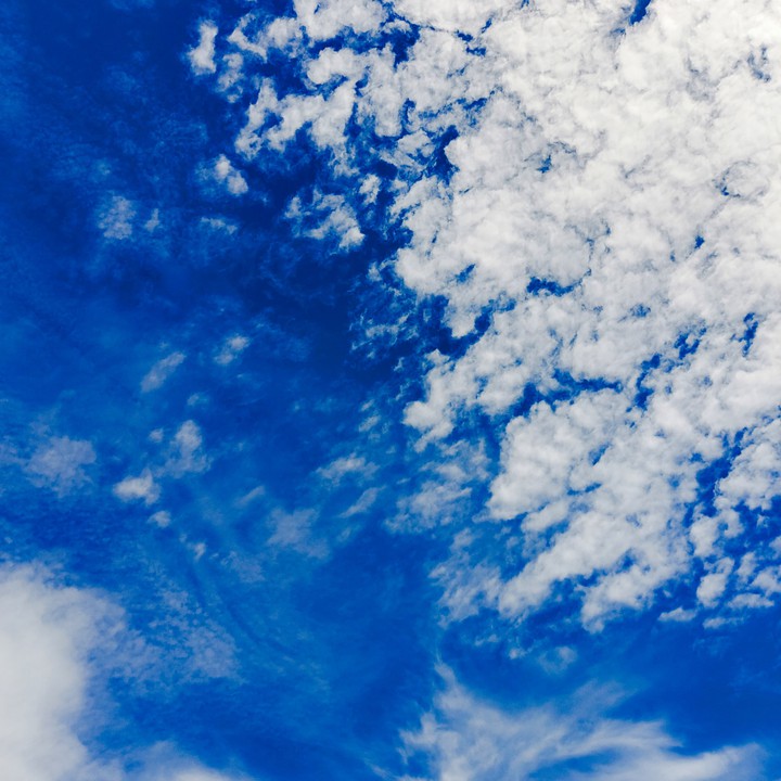 Looking at clouds