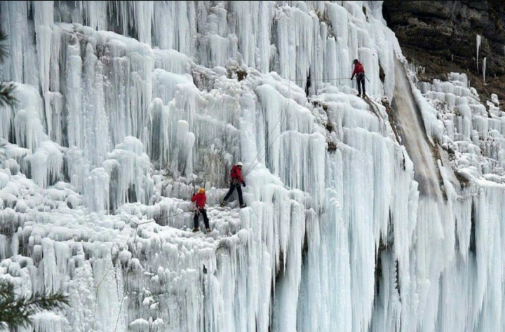 Ice climbing