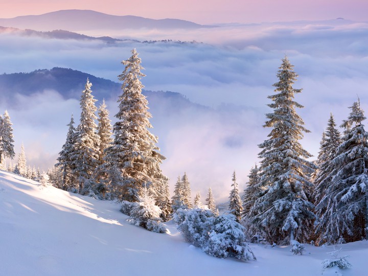 Winter mountains