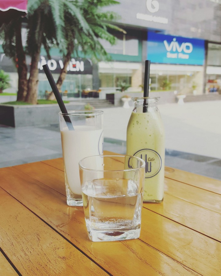 Milk and smoothie