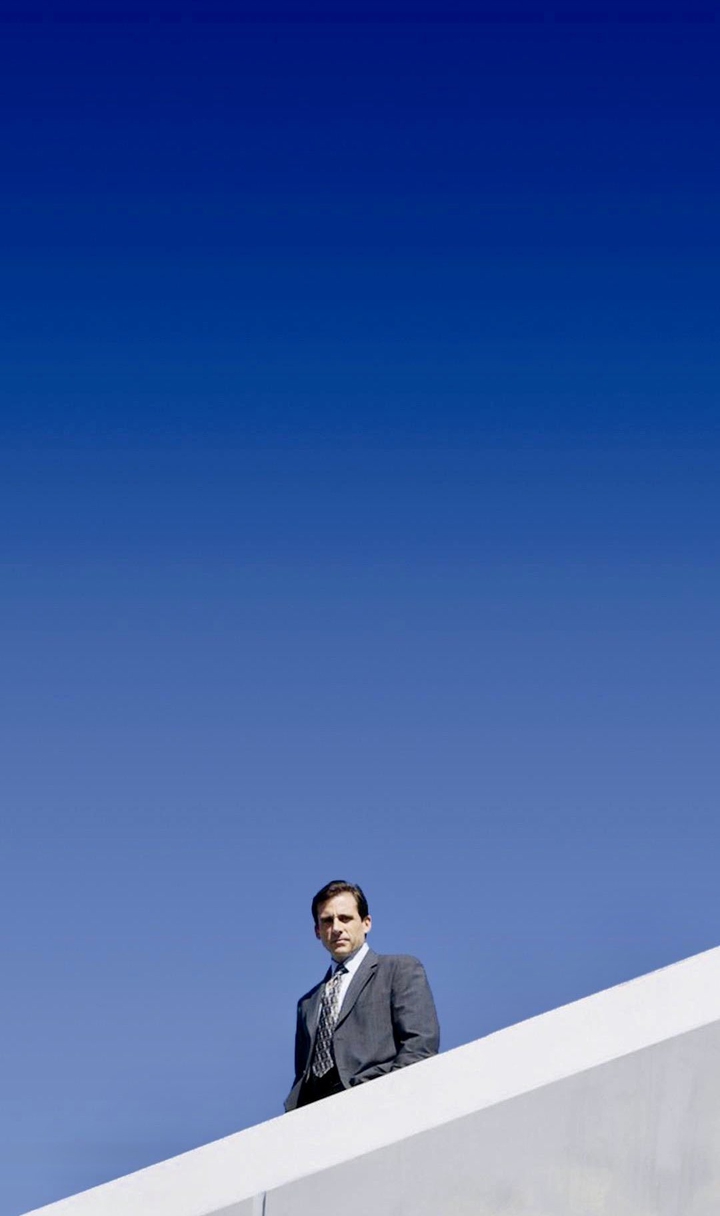 the office - Michel on the roof