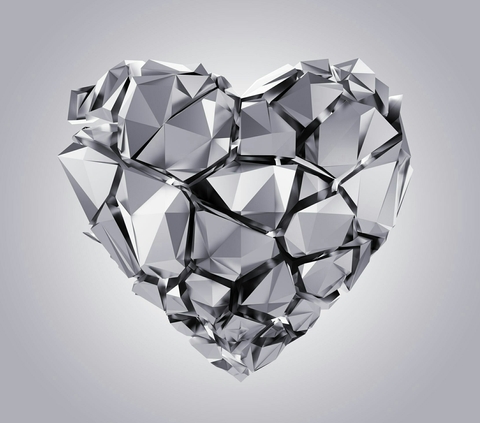 silver heart