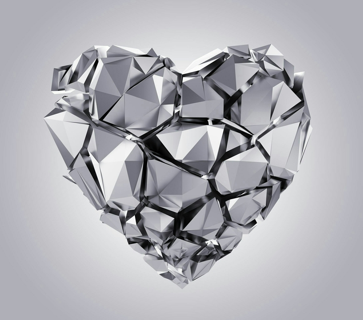 silver heart