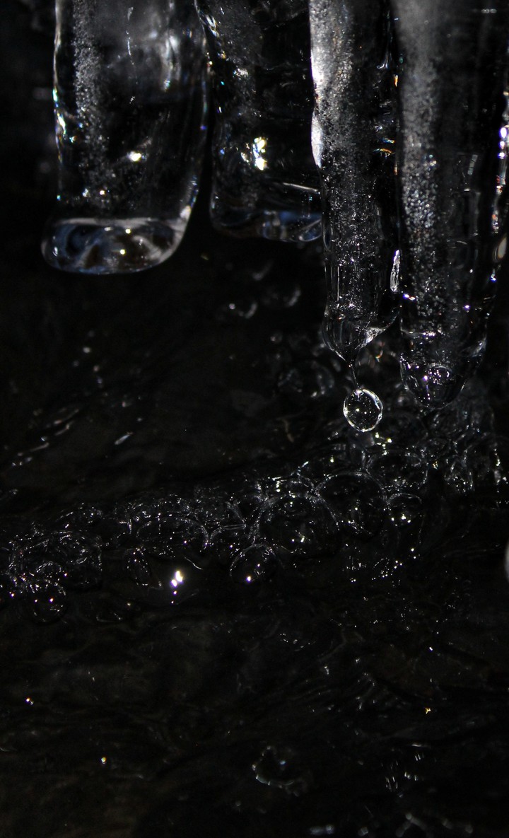 water and icicle