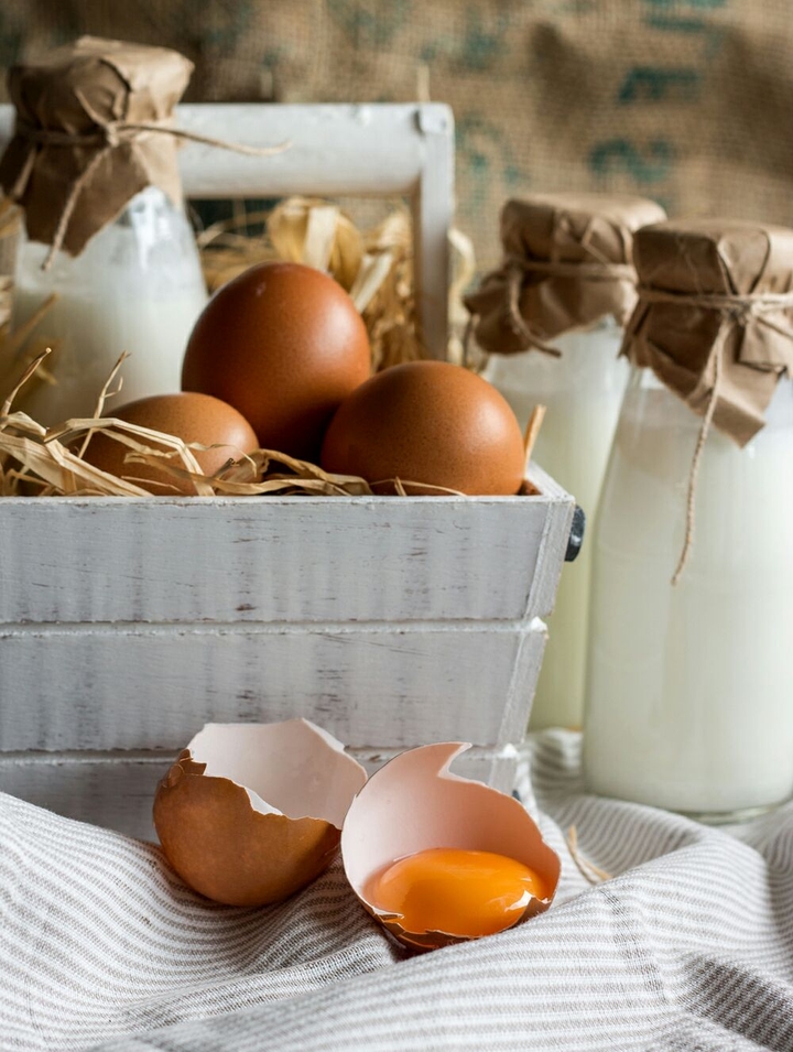 Fresh Eggs And Milk