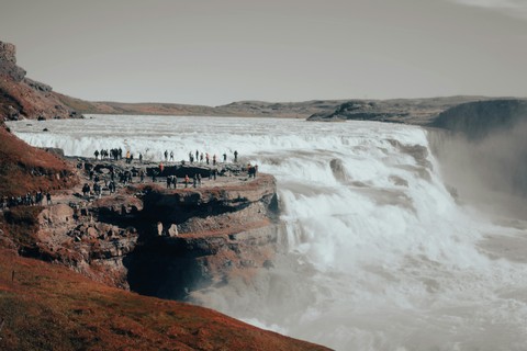 fondos de pantalla winter, waterfall