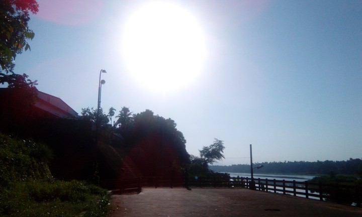 white sun