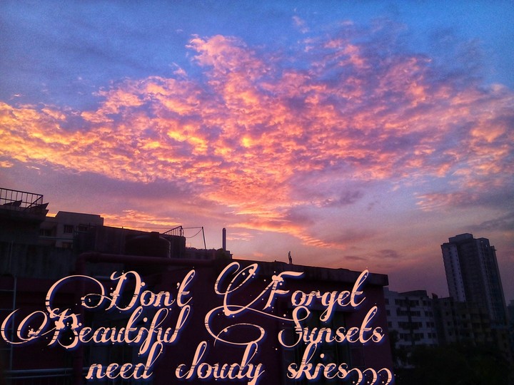 Sunset...