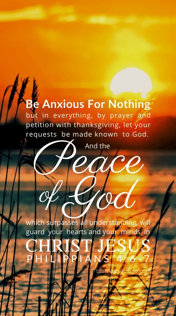 be anxious for nothing