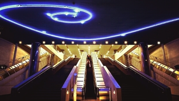 Metropolitana di Napoli, Italia.