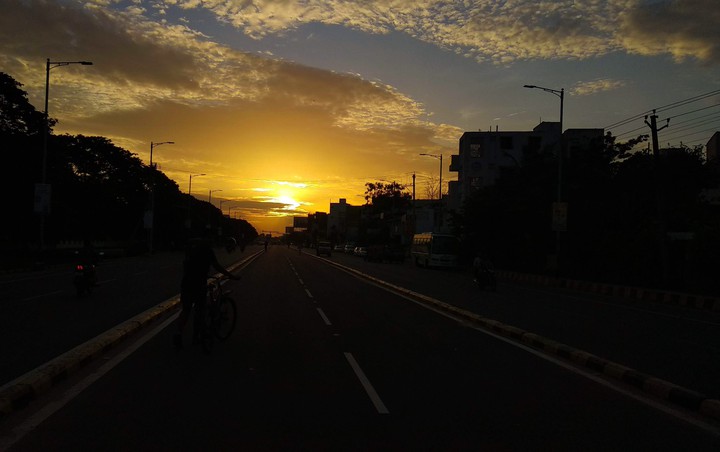 the sunset beauty
