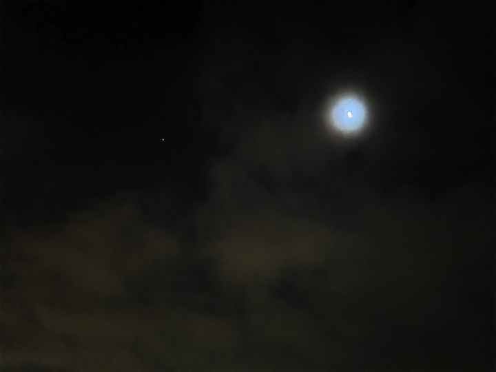 Waning gibbous moon