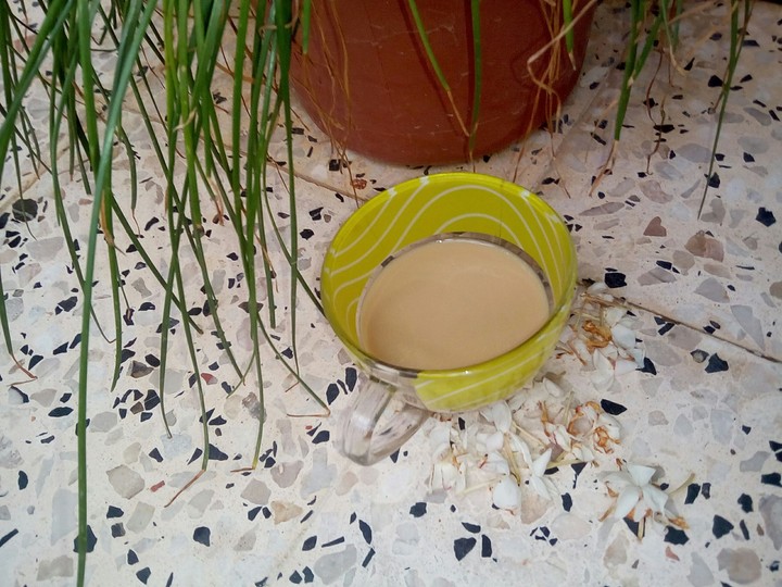 un beau cafe au lait