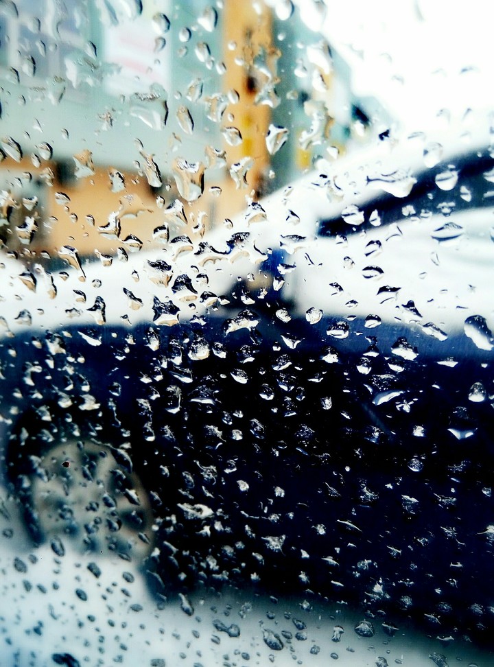 drops on the glass