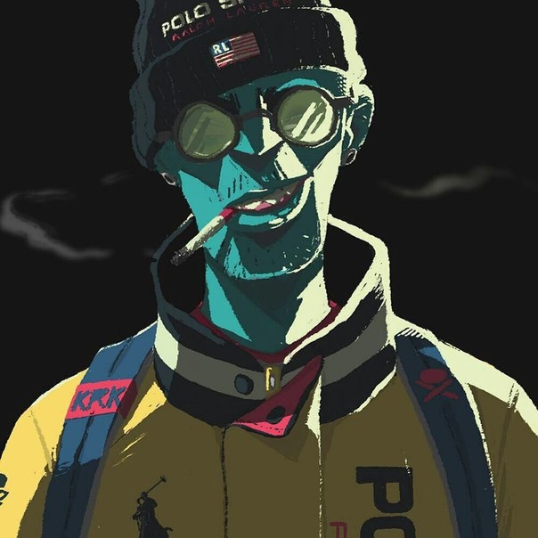 Синий