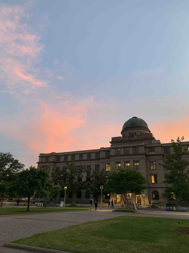 sunset at TAMU