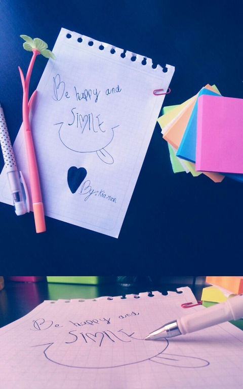 BE HAPPY AND SMILE