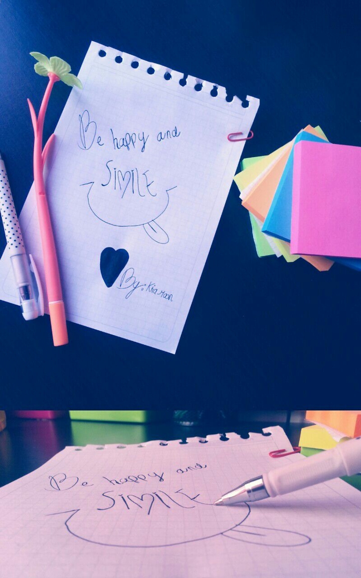 BE HAPPY AND SMILE