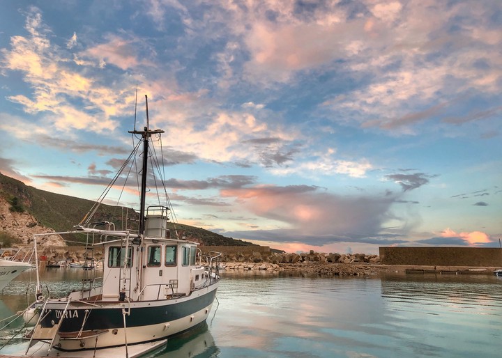 tramonto al porto