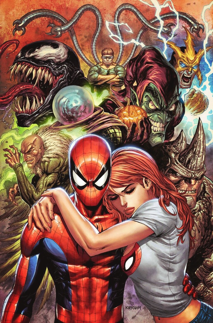 Spiderman, Mary Jane y Villanos