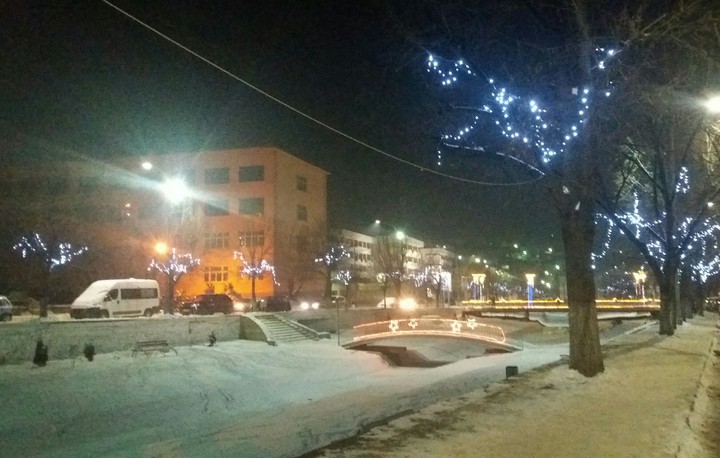 My town in night