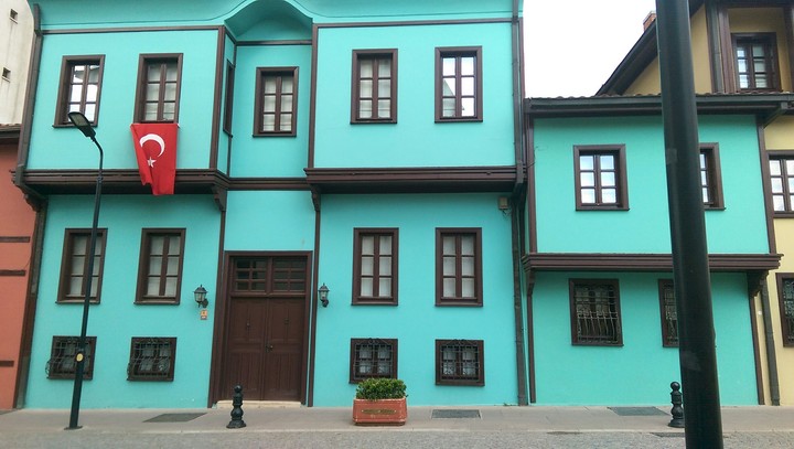 blue house