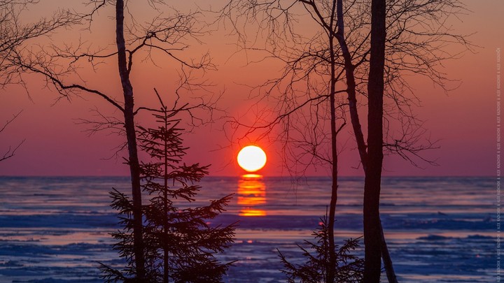 Dawn at sunset