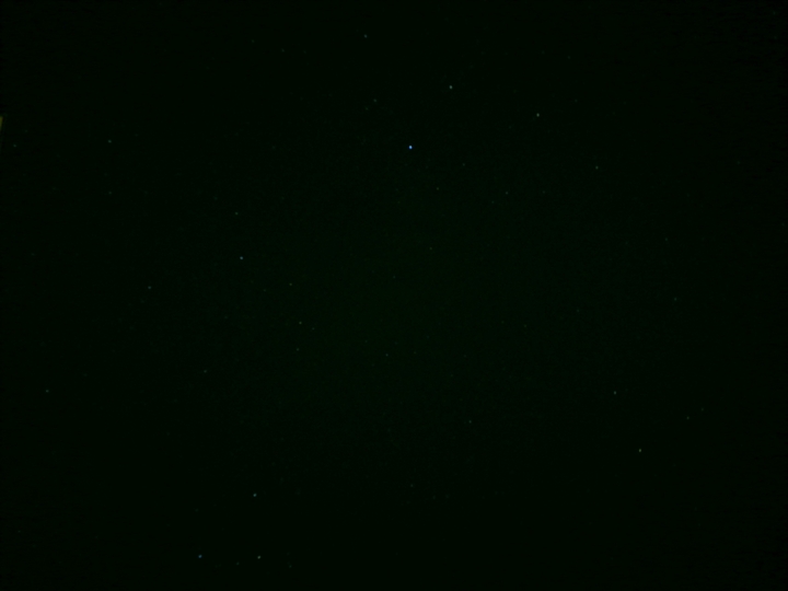 At night